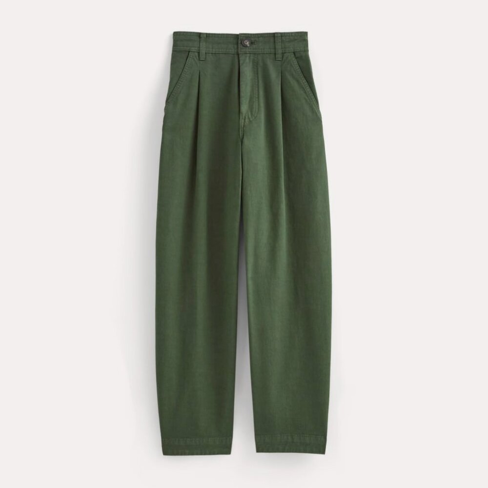 Everlane Women's Everywhere Pant in Dark Forest, Size 4, Cotton/Linen